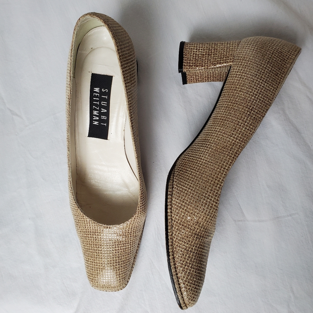 Stuart Weitzman Snake skin Patterned Heels